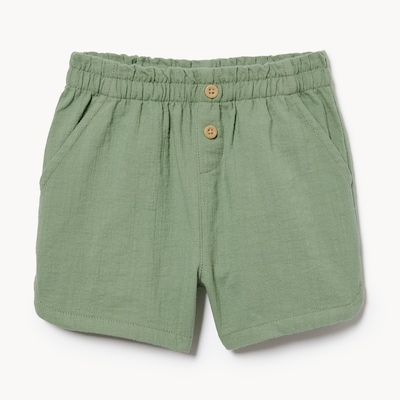 Short tissé pour petites filles - Vert Militaire