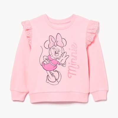 Toddler Girls' Disney Minnie Mouse Sweatshirt - Light Pink