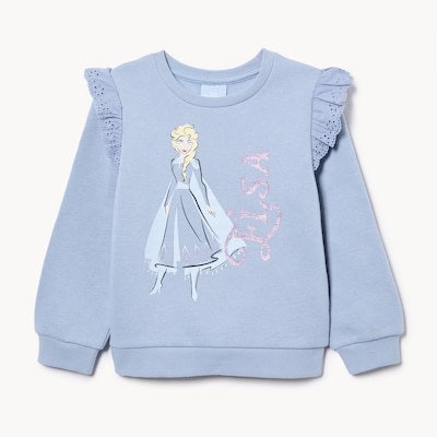 Chandail en molleton Elsa Reine des Neiges Disney - Bleu