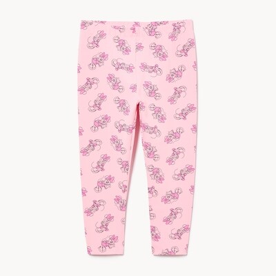 Legging Minnie Mouse Disney pour petites filles - Rose Pâle