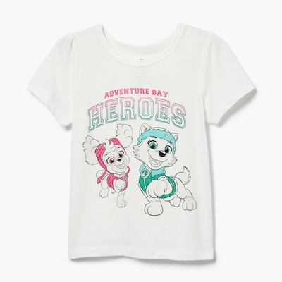 T-shirt Pat’Patrouille pour petites filles - Blanc Cassé