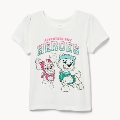 T-shirt Pat’Patrouille pour petites filles - Blanc Cassé