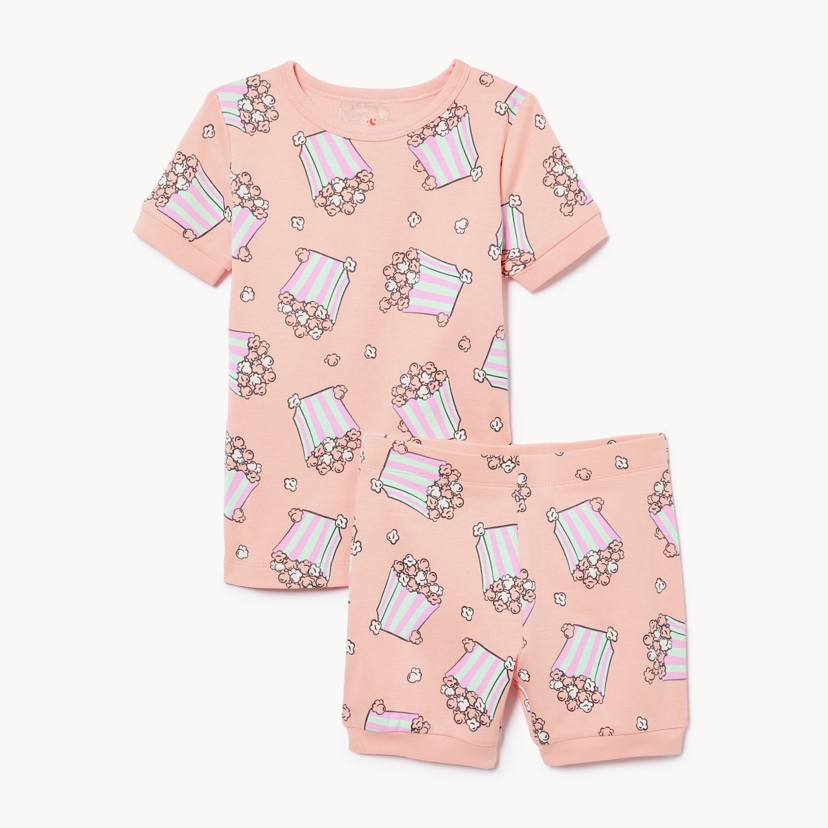 Toddler Printed Sleep Set - Peach