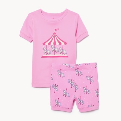 Ens. pyjama imprimé pour tout-petits - Rose