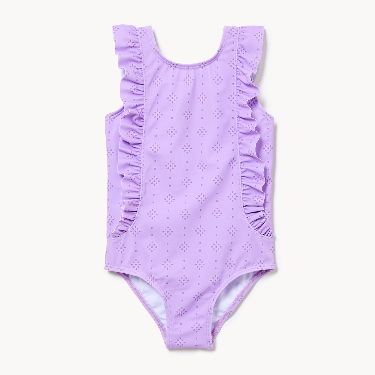 Toddler Girls' Ruffled Swimsuit - Lilac