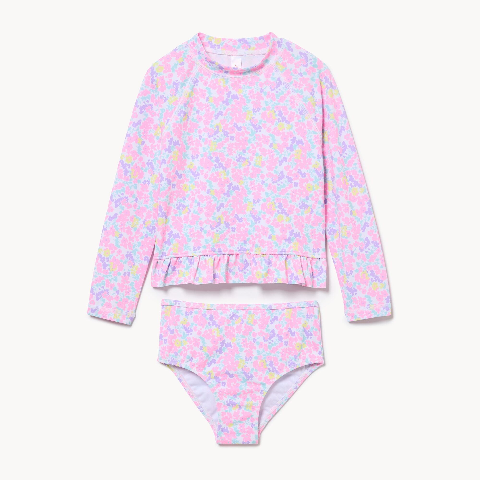 Ens. avec maillot solaire imprimé, petites filles