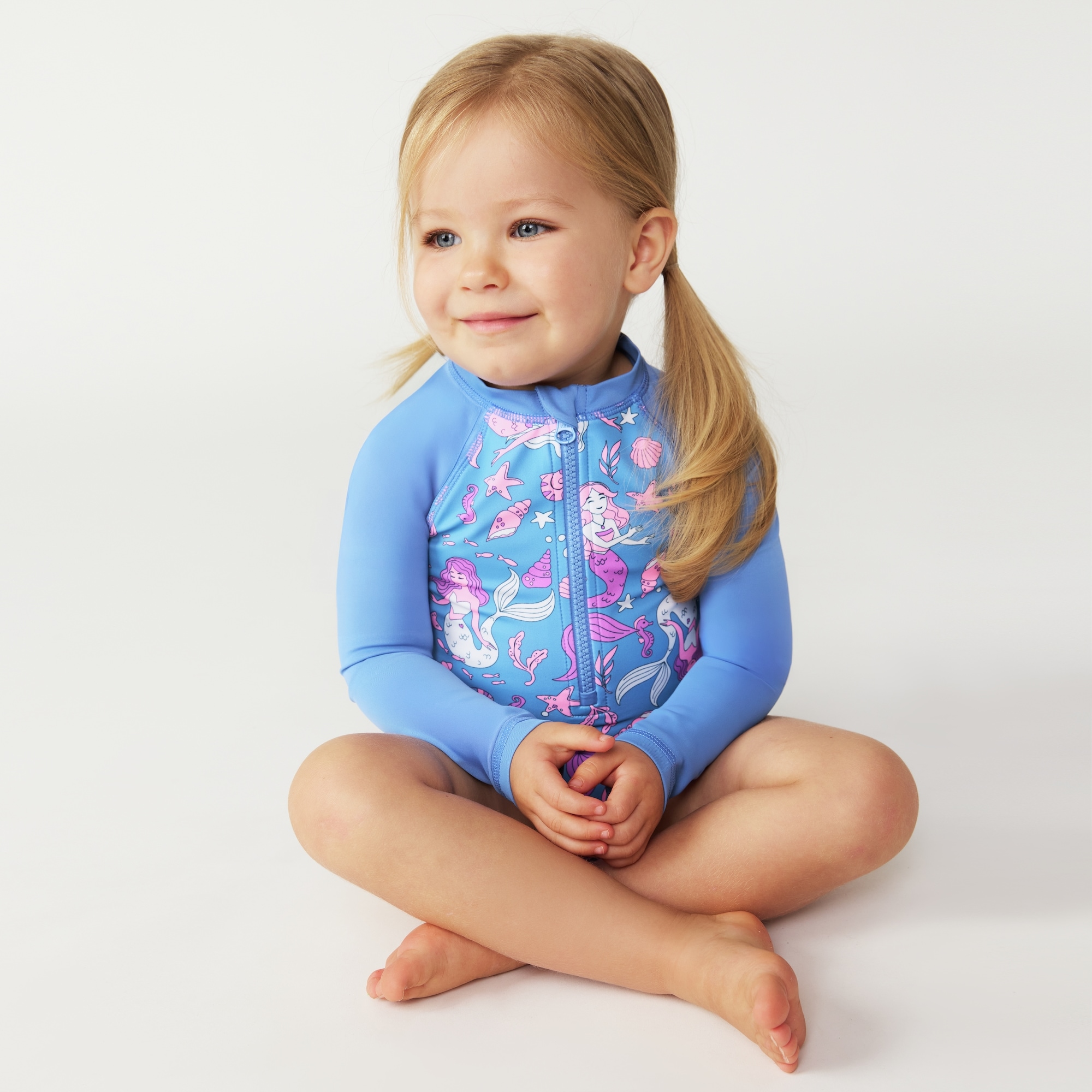 Maillot solaire à manches longues, petites filles