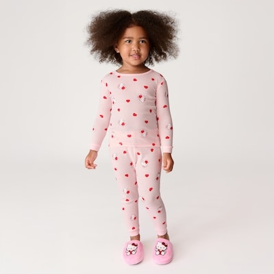 Pyjama Hello Kitty Saint-Valentin, petites filles - Rose Pâle