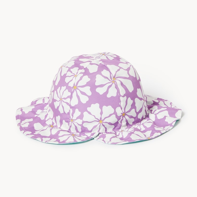 Toddler Girls' Reversible Swim Bucket Hat