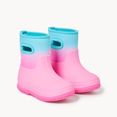 Bottes de pluie en néoprène pour petites filles - Rose