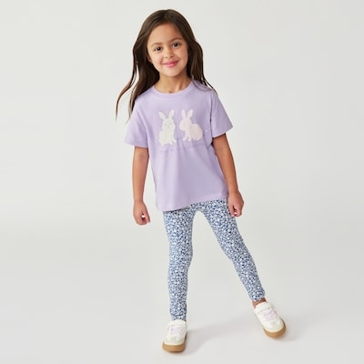 T-shirt imprimé pour tout-petits - Lilas Pastel