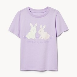 T-shirt Bébé Fille Cat & Jack - Motifs Lapin Cerf - Taille 12M à 5T - Neuf Avec Étiquette