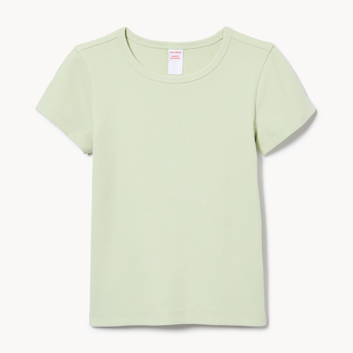 Toddler Girls' Ribbed T-Shirt - Light Green