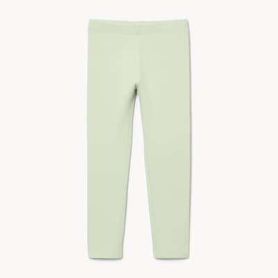 Legging côtelé pour petites filles - Vert Pâle