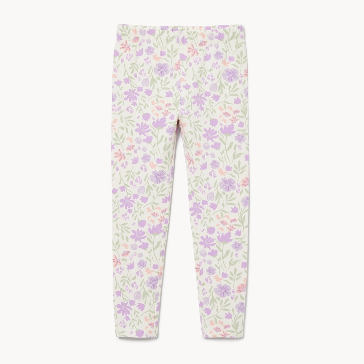 Legging imprim pour petites filles - Blanc Cass
