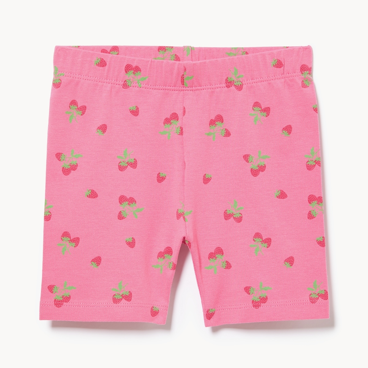 Toddler Girls' Printed Bike Short - Light Fuchsia