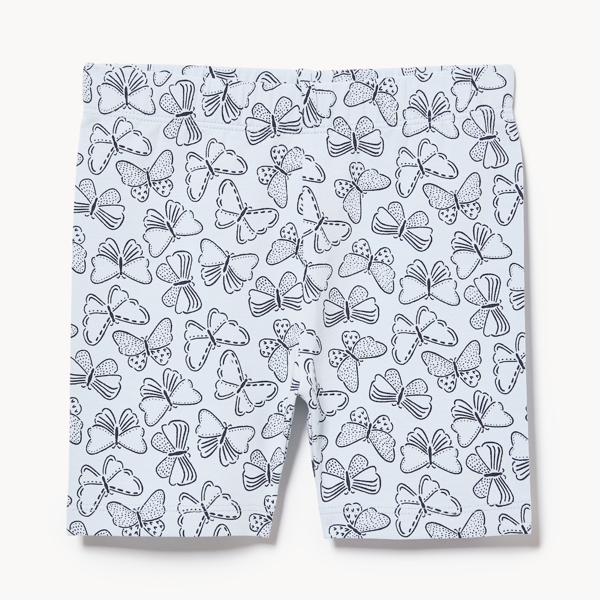 Toddler Girls' Printed Bike Short - Pale Blue