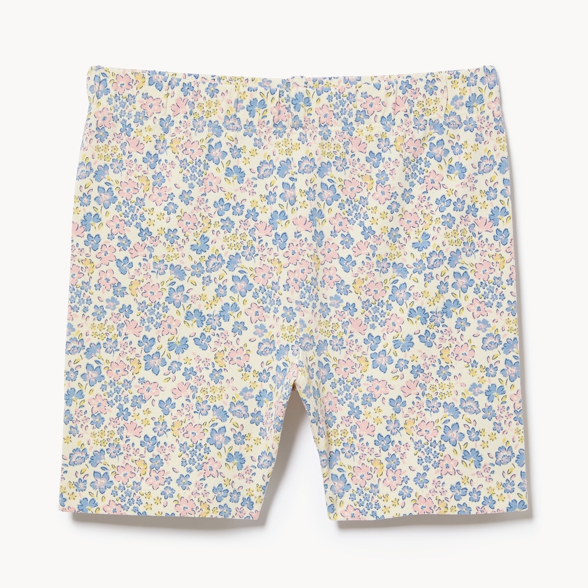 Toddler Girls' Printed Bike Short - Ecru