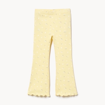 Toddler Girls' Printed Flare Legging - Light Yellow