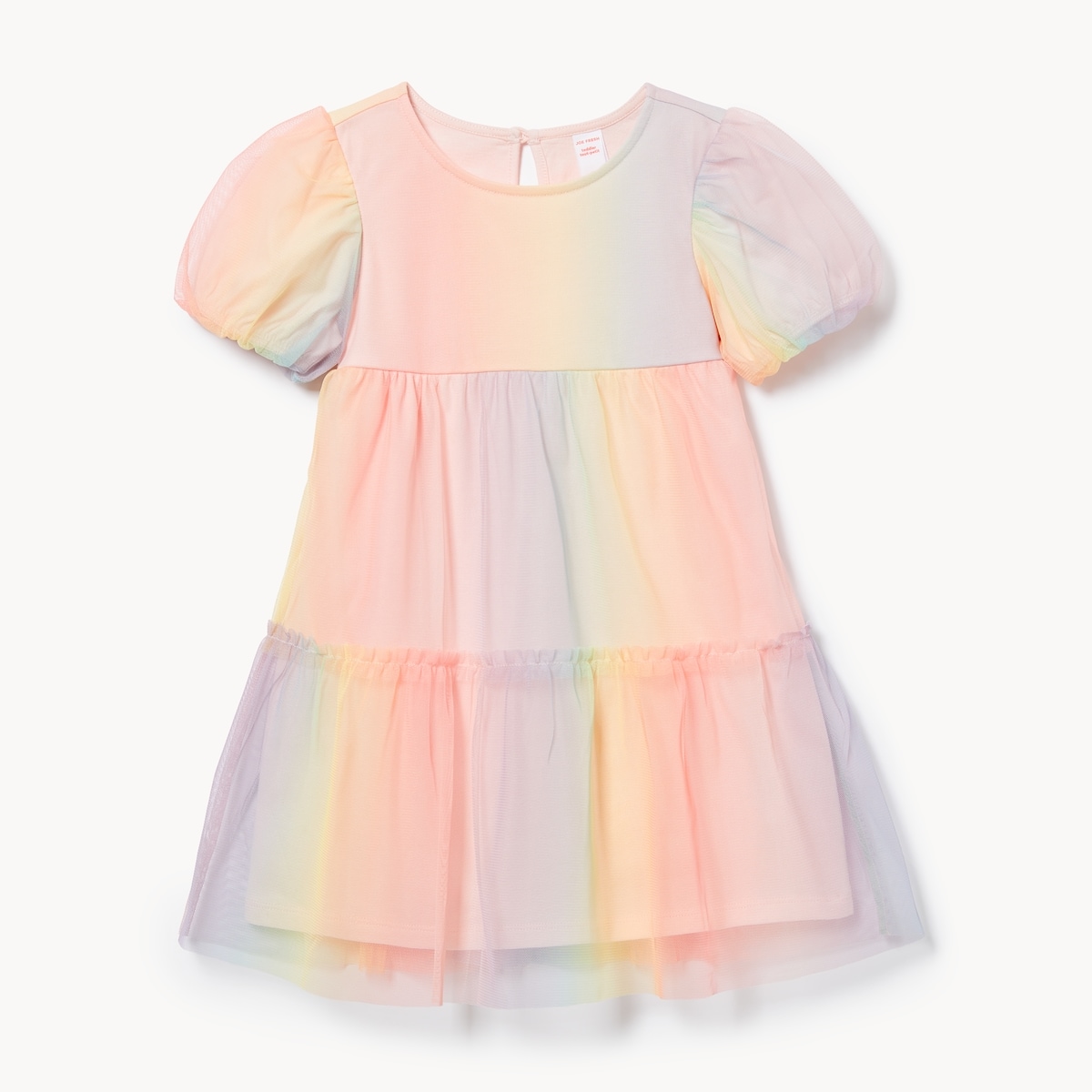 Robe arc-en-ciel  volants pour petites filles