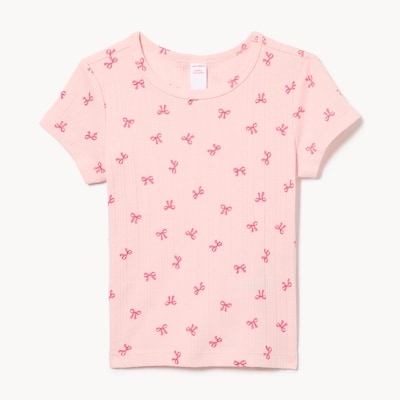 T-shirt imprimé pour petites filles - Rose