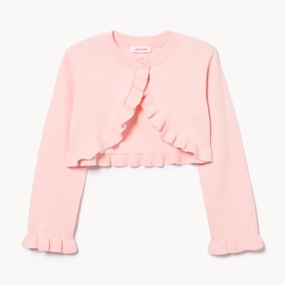 Toddler Girls' Ruffle Shrug - Pink