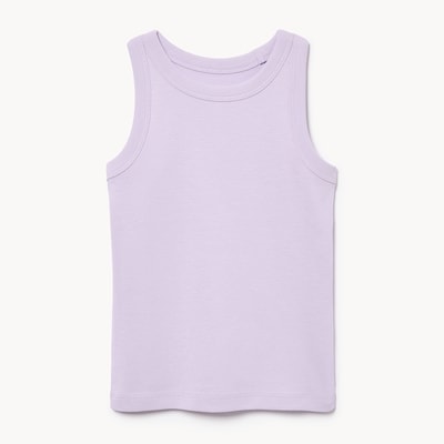 Cami côtelée pour petites filles - Lilas Pastel