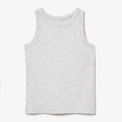 Cami côtelée pour petites filles - GRIS PALE