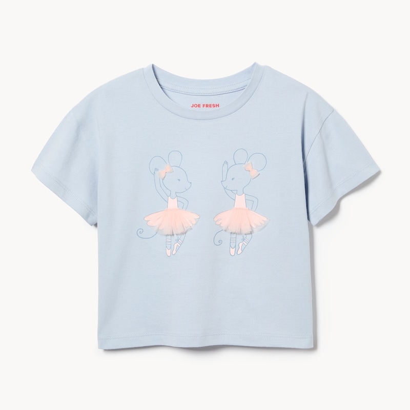 Toddler Girls' Tulle Graphic T-Shirt