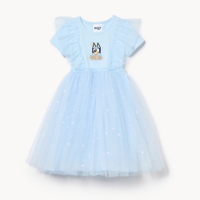 Toddler Girls' Bluey Tutu Dress - Blue