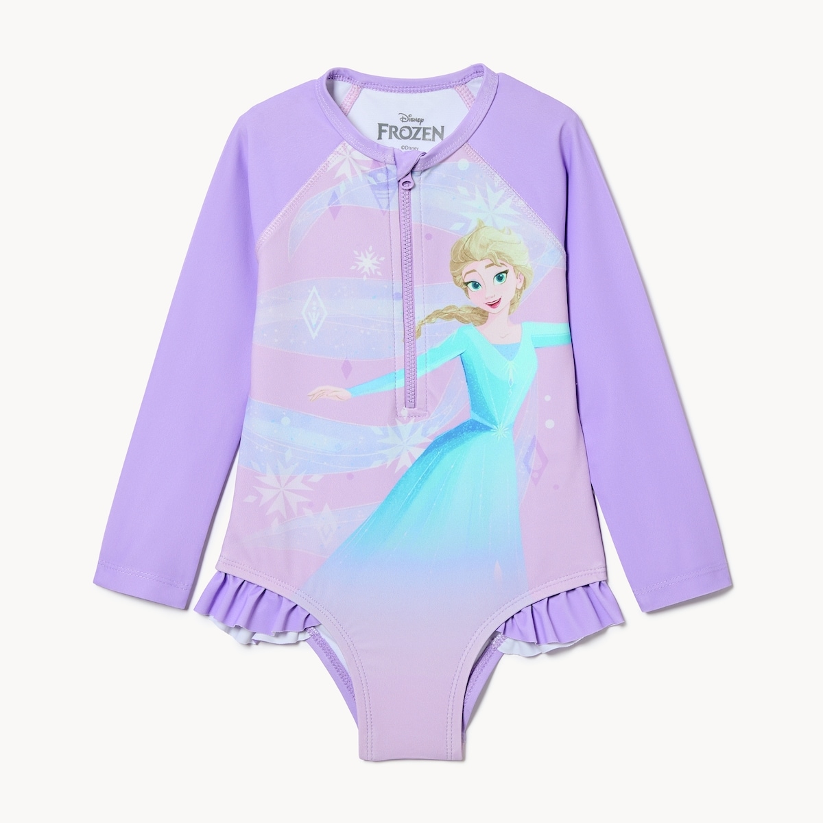 Toddler Girls' Disney Frozen Elsa Swimsuit - Lilac