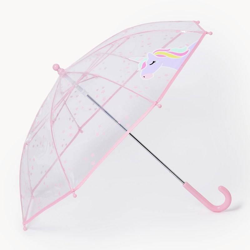 Toddler Girls' Unicorn Printed Umbrella