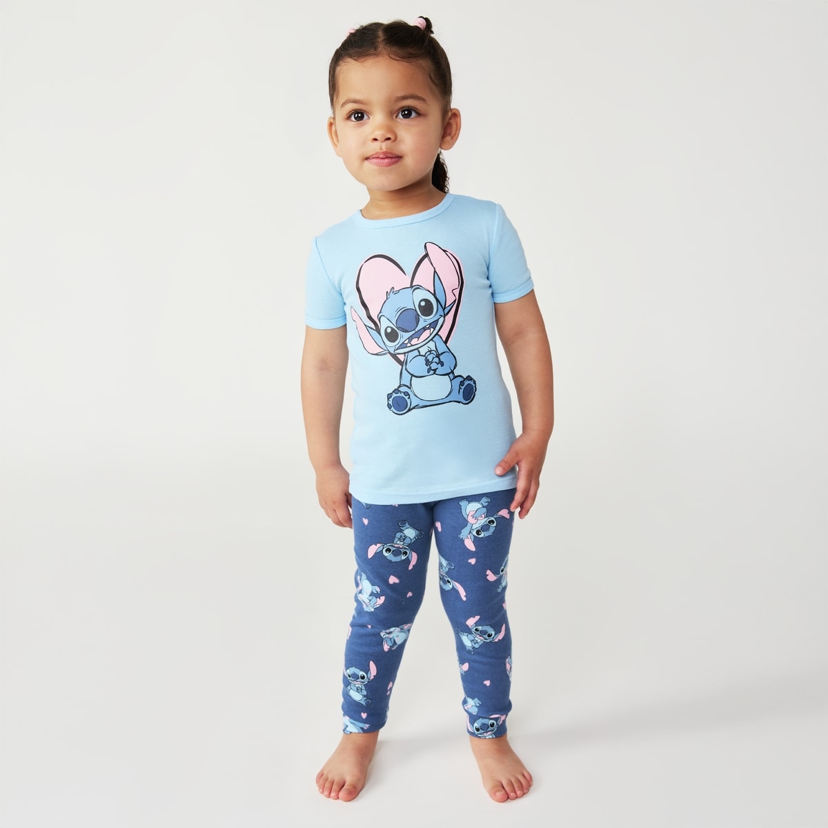 Toddler Girls' Disney Stitch Sleep Set - Blue