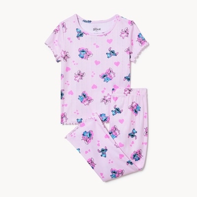 Joe Fresh Ens. pyjama Stitch pointelle, petites filles 1 ea, 22,00 $/1ch