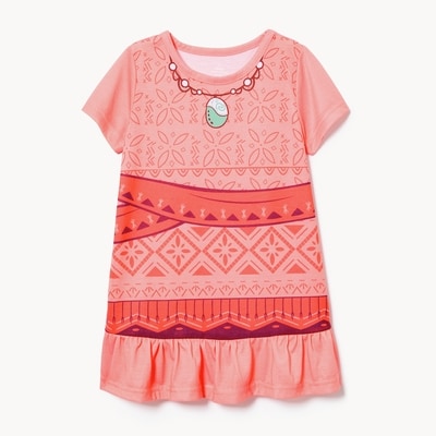 Chemise de nuit Moana Disney pour petites filles - Corail