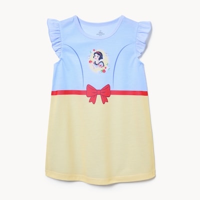 Chemise de nuit Blanche-Neige pour petites filles - Bleu