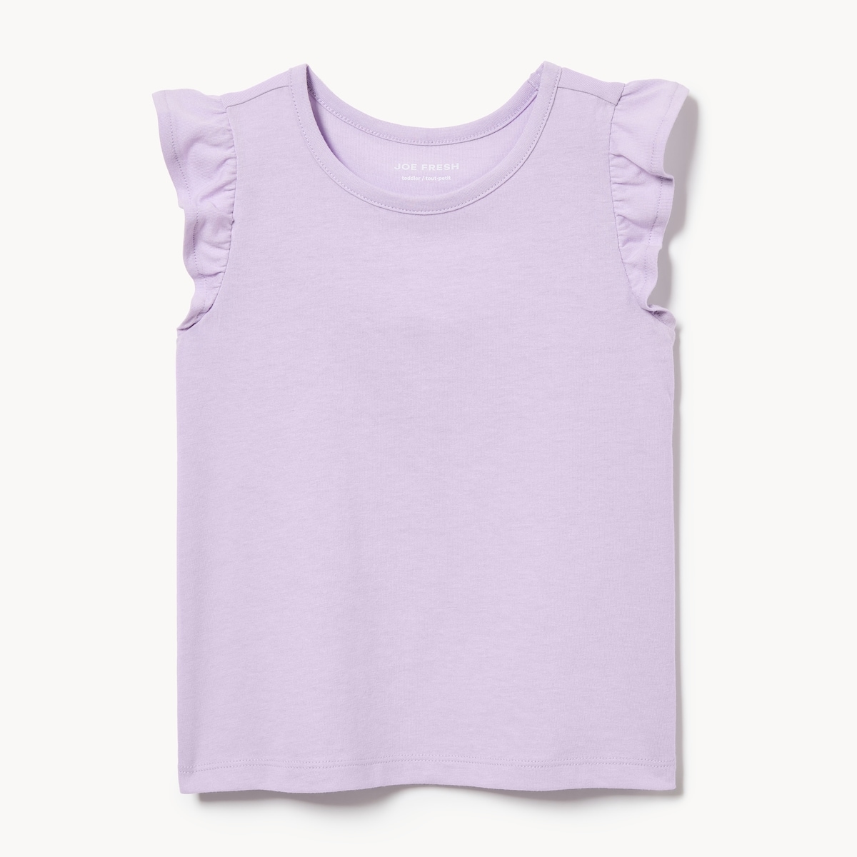 Toddler Girls' Flutter Sleeve Top - Pastel Lilac