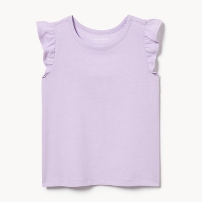 Haut à manches papillon pour petites filles - Lilas Pastel