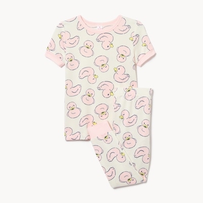 Toddler Girls' Printed Sleep Set - Ecru