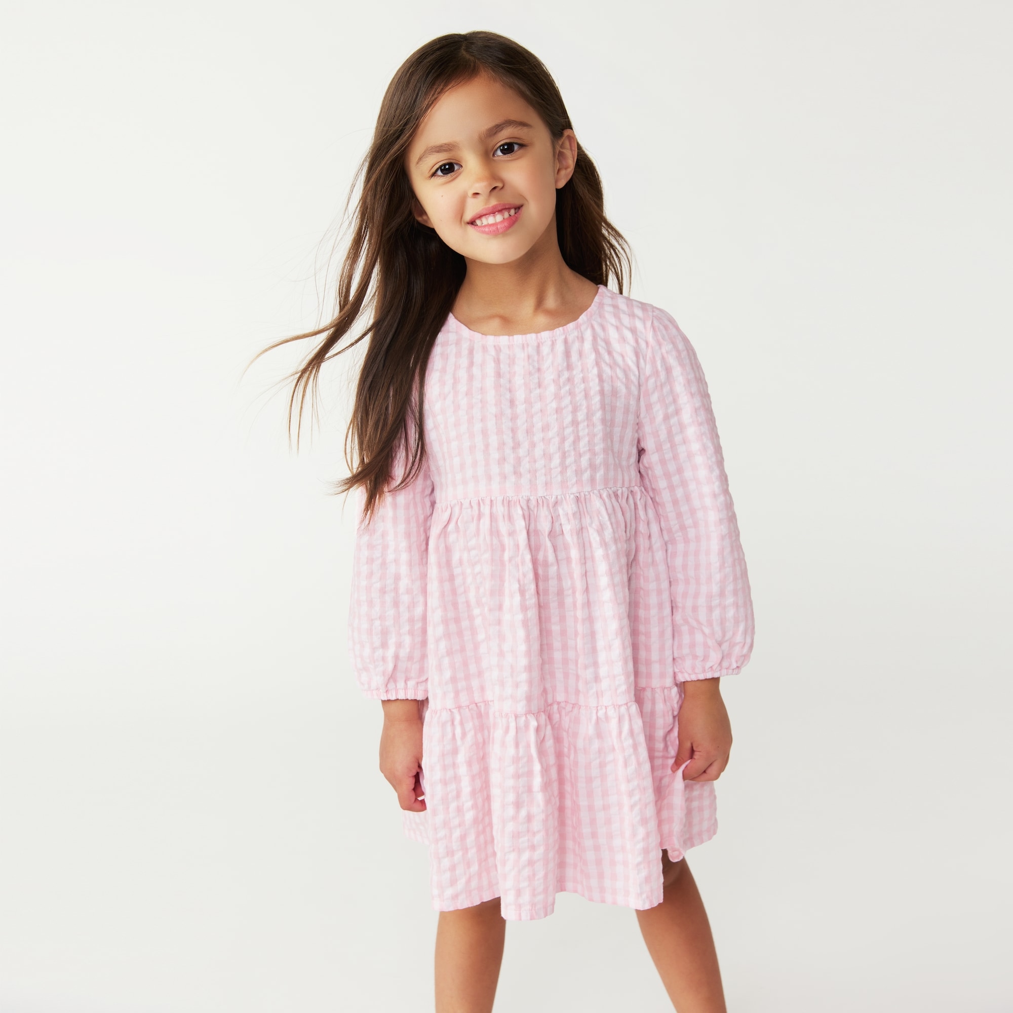 Toddler Girls' Gingham Dress in Pink from Joe Fresh