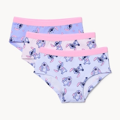 Toddler Girls' Disney Stitch 3-Pack Boyshort - Blue