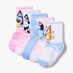 Joe Fresh 5 paires de chaussettes tube Bluey, petites filles 1 ea, 12,00 $/1ch
