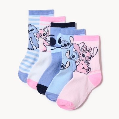 Ens. 5 paires chaussettes tube Disney - Bleu