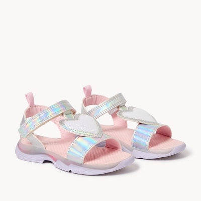Toddler Girls' Light Up Sandals - Silver