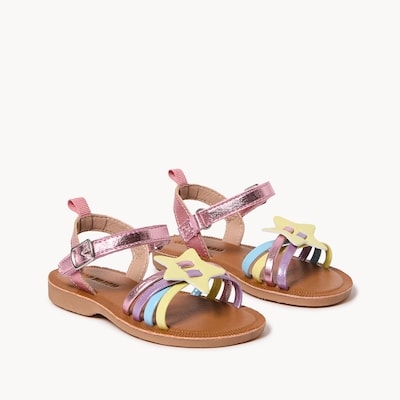 Sandales avec étoile pour petites filles - Assorties