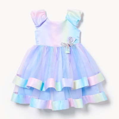 Toddler Girls' Blueberi Boulevard Rainbow Dress - Multi