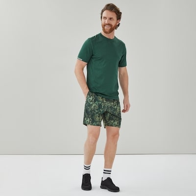 Men's Active Four-Way Stretch T-Shirt - Green Mix