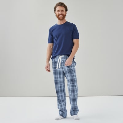 Men's Checkered Sleep Pant - Blue