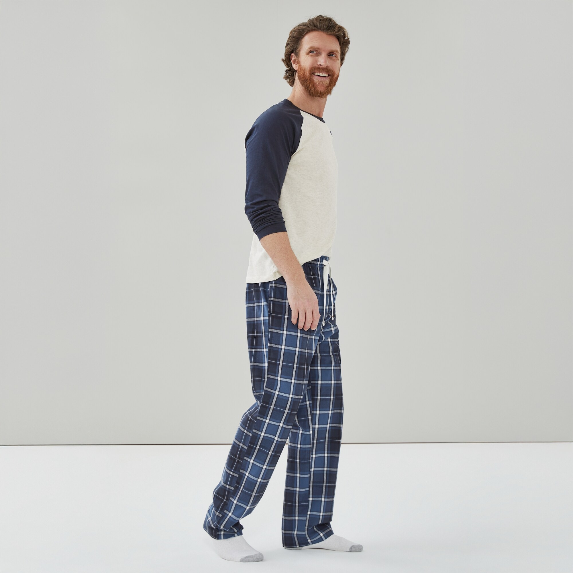 Pantalon de nuit à carreaux pour hommes