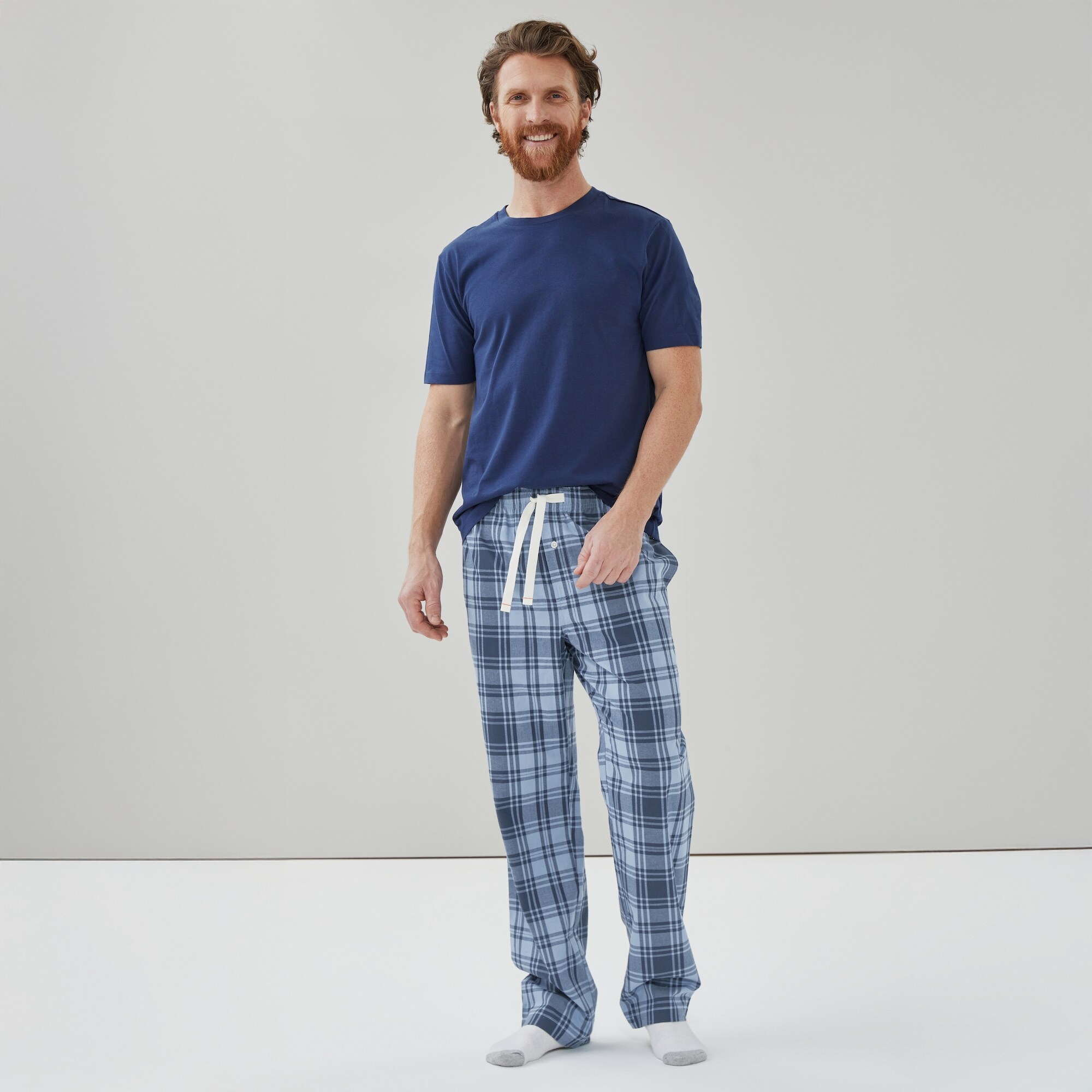 Pantalon de nuit à carreaux pour hommes